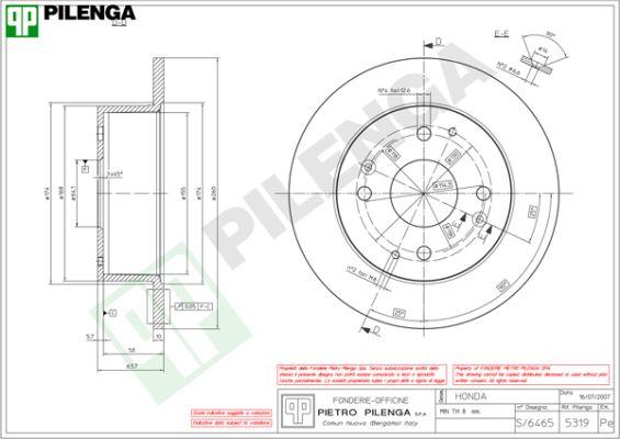 Pilenga 5319 - Disque de frein cwaw.fr