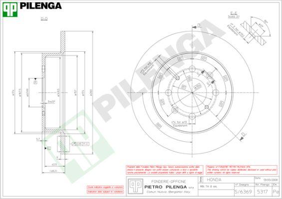 Pilenga 5317 - Disque de frein cwaw.fr