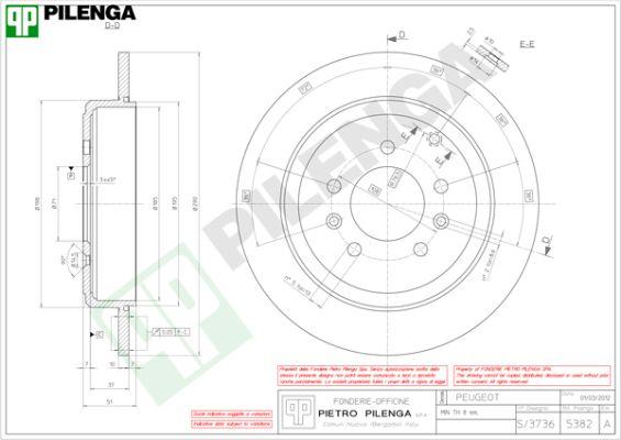 Pilenga 5382 - Disque de frein cwaw.fr