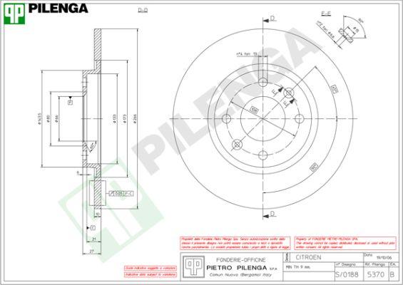 Pilenga 5370 - Disque de frein cwaw.fr