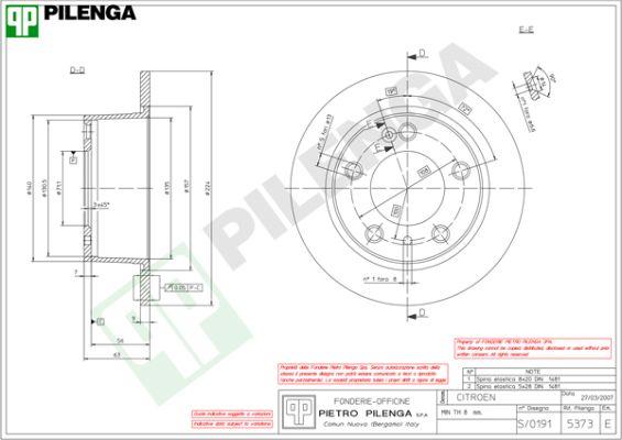 Pilenga 5373 - Disque de frein cwaw.fr