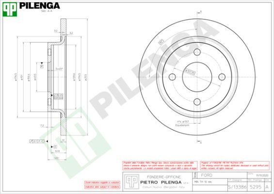 Pilenga 5295 - Disque de frein cwaw.fr