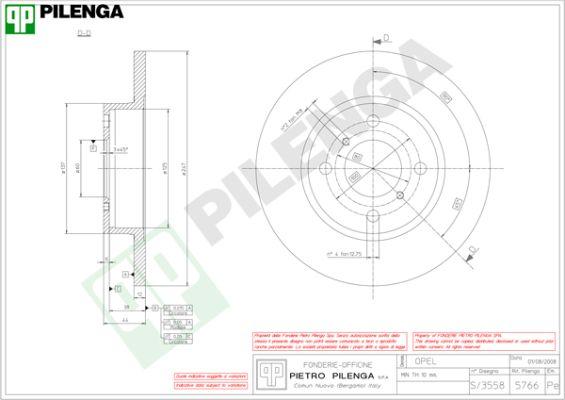 Pilenga 5766 - Disque de frein cwaw.fr