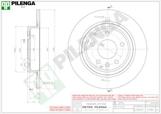 Pilenga 5780 - Disque de frein cwaw.fr