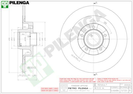 Pilenga 5733 - Disque de frein cwaw.fr