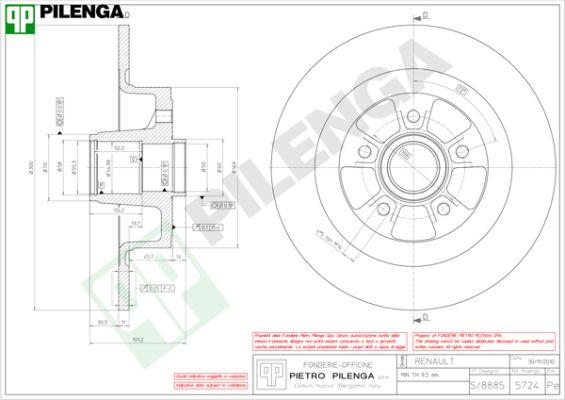 Pilenga 5724 - Disque de frein cwaw.fr