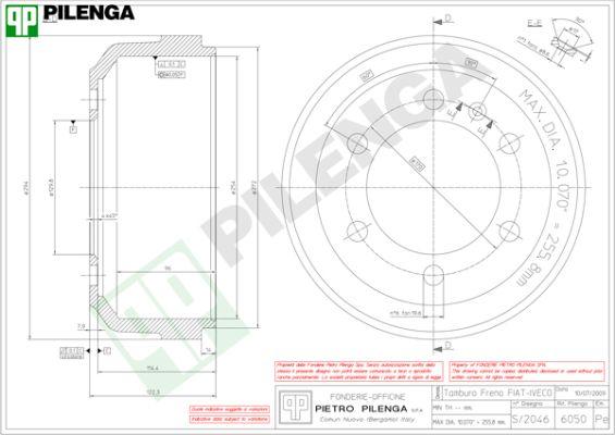 Pilenga 6050 - Tambour de frein cwaw.fr