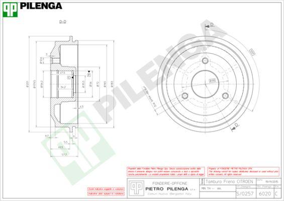 Pilenga 6020 - Tambour de frein cwaw.fr