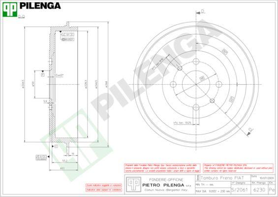 Pilenga 6230 - Tambour de frein cwaw.fr