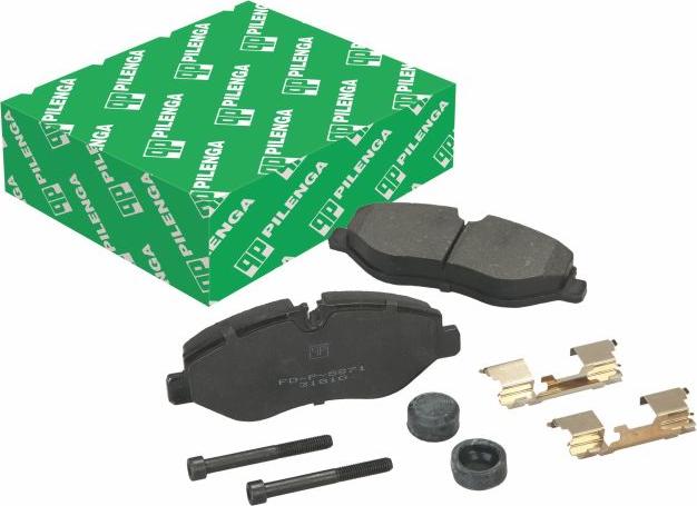 Pilenga FDP7645T - Kit de plaquettes de frein, frein à disque cwaw.fr