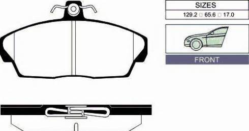 Pilenga FDT2004 - Kit de plaquettes de frein, frein à disque cwaw.fr