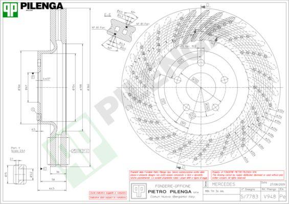 Pilenga V948 - Disque de frein cwaw.fr