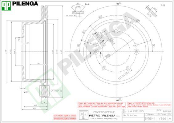 Pilenga V966 - Disque de frein cwaw.fr