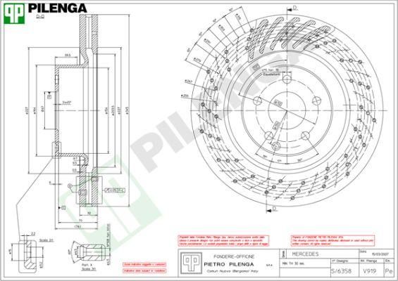 Pilenga V919 - Disque de frein cwaw.fr