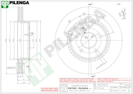 Pilenga V911 - Disque de frein cwaw.fr