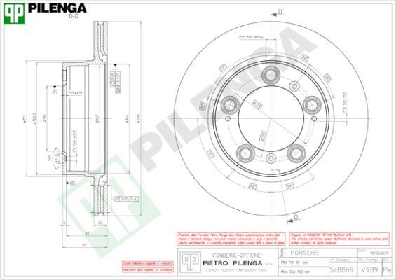 Pilenga V989 - Disque de frein cwaw.fr