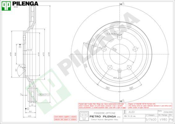 Pilenga V980 - Disque de frein cwaw.fr