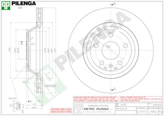 Pilenga V982 - Disque de frein cwaw.fr