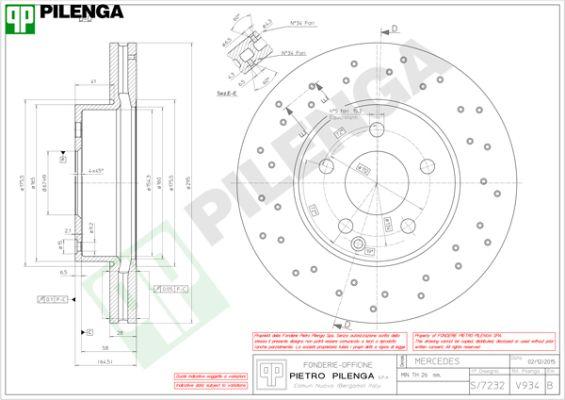 Pilenga V934 - Disque de frein cwaw.fr