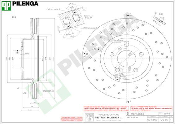 Pilenga V938 - Disque de frein cwaw.fr