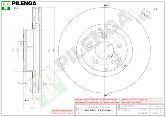 Pilenga V920 - Disque de frein cwaw.fr