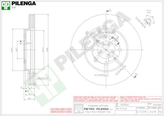 Pilenga V419 - Disque de frein cwaw.fr