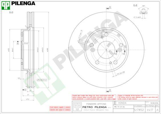 Pilenga V417 - Disque de frein cwaw.fr