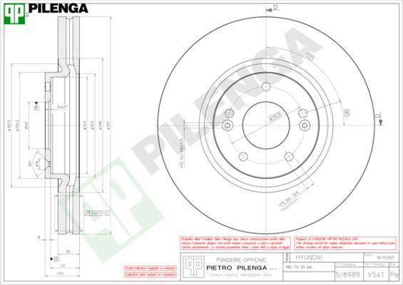 Pilenga V541 - Disque de frein cwaw.fr