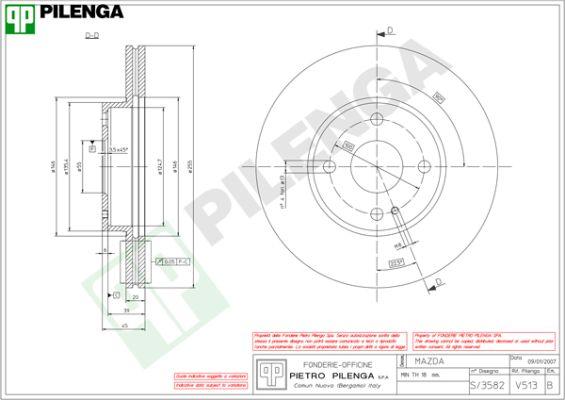 Pilenga V513 - Disque de frein cwaw.fr