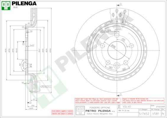 Pilenga V581 - Disque de frein cwaw.fr