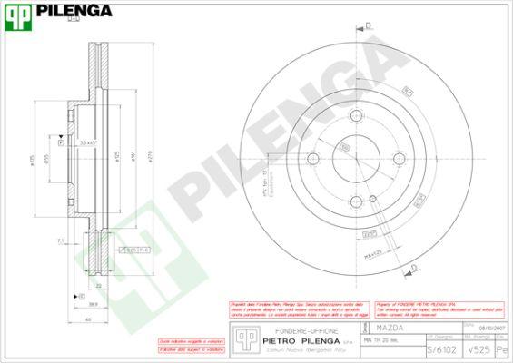 Pilenga V525 - Disque de frein cwaw.fr