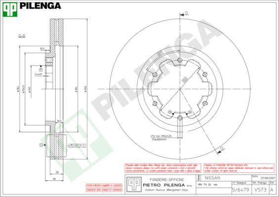 Pilenga V573 - Disque de frein cwaw.fr