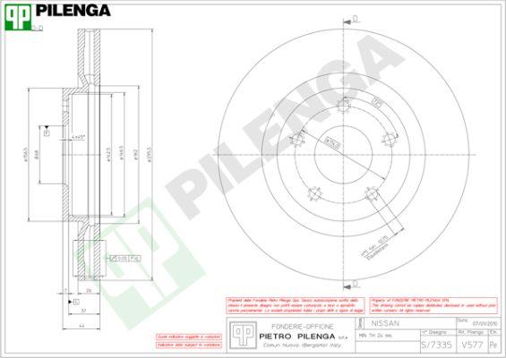 Pilenga V577 - Disque de frein cwaw.fr