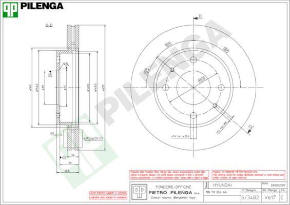 Pilenga V617 - Disque de frein cwaw.fr