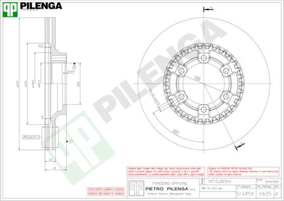 Pilenga V625 - Disque de frein cwaw.fr