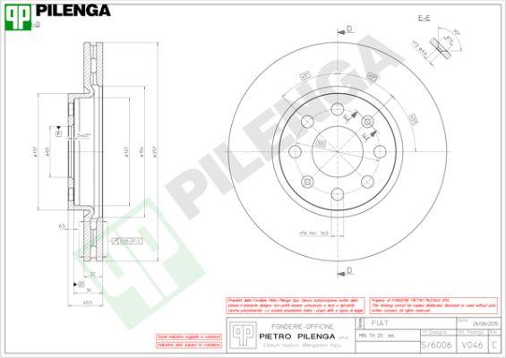 Pilenga V046 - Disque de frein cwaw.fr