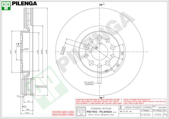 Pilenga V055 - Disque de frein cwaw.fr