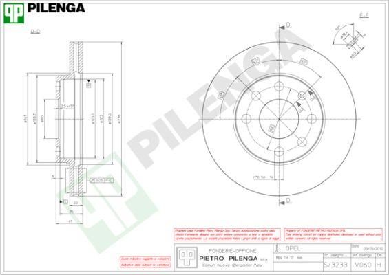 Pilenga V060 - Disque de frein cwaw.fr