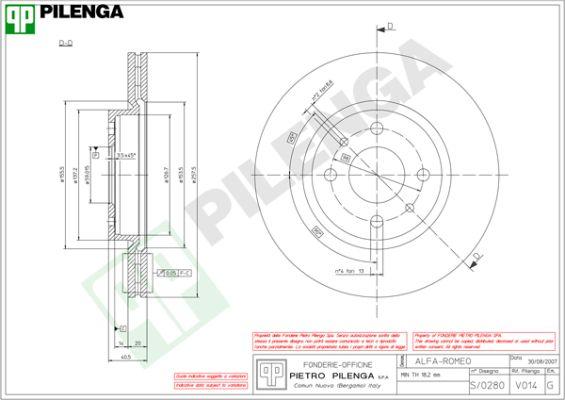 Pilenga V014 - Disque de frein cwaw.fr