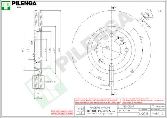 Pilenga V087 - Disque de frein cwaw.fr