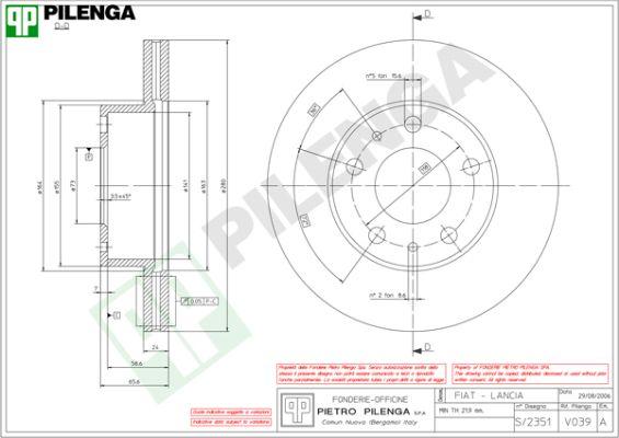 Pilenga V039 - Disque de frein cwaw.fr