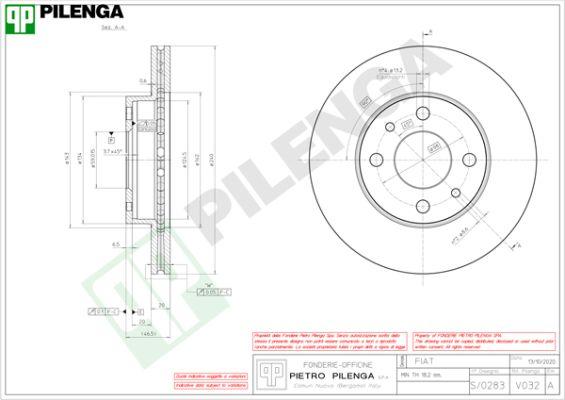 Pilenga V032 - Disque de frein cwaw.fr