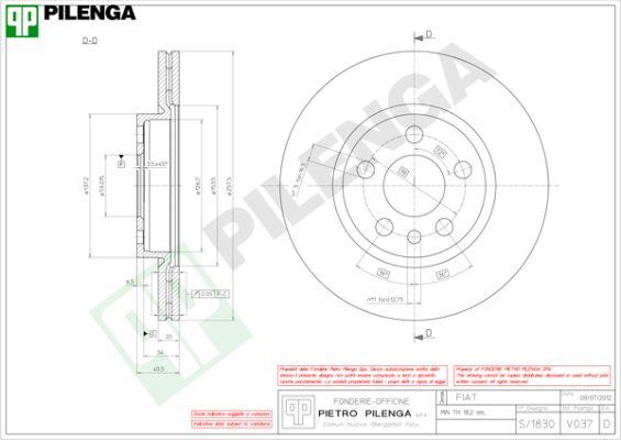 Pilenga V037 - Disque de frein cwaw.fr