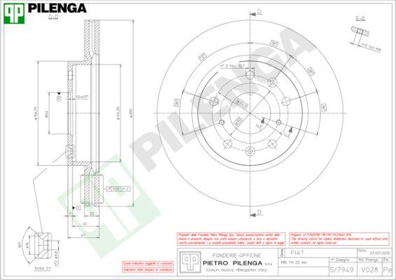 Pilenga V028 - Disque de frein cwaw.fr