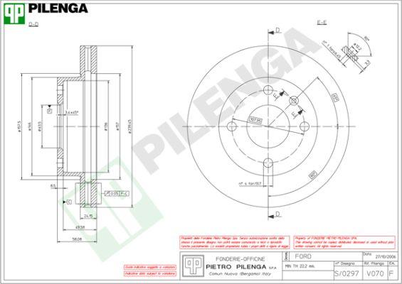 Pilenga V070 - Disque de frein cwaw.fr