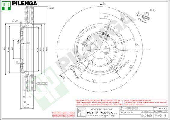 Pilenga V190 - Disque de frein cwaw.fr