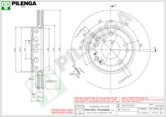 Pilenga V193 - Disque de frein cwaw.fr