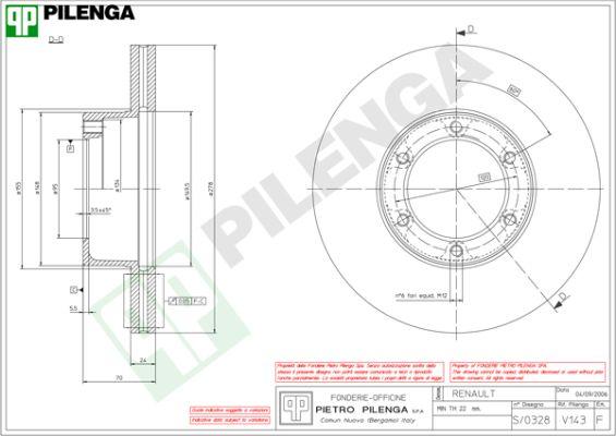 Pilenga V143 - Disque de frein cwaw.fr