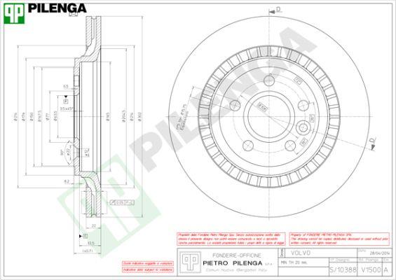 Pilenga V1500 - Disque de frein cwaw.fr