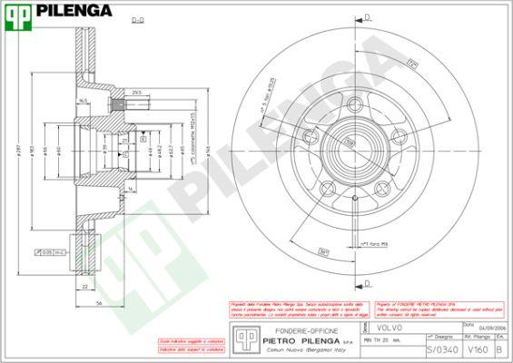 Pilenga V160 - Disque de frein cwaw.fr